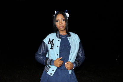 Mud Baby  Crop Top Varsity Jacket