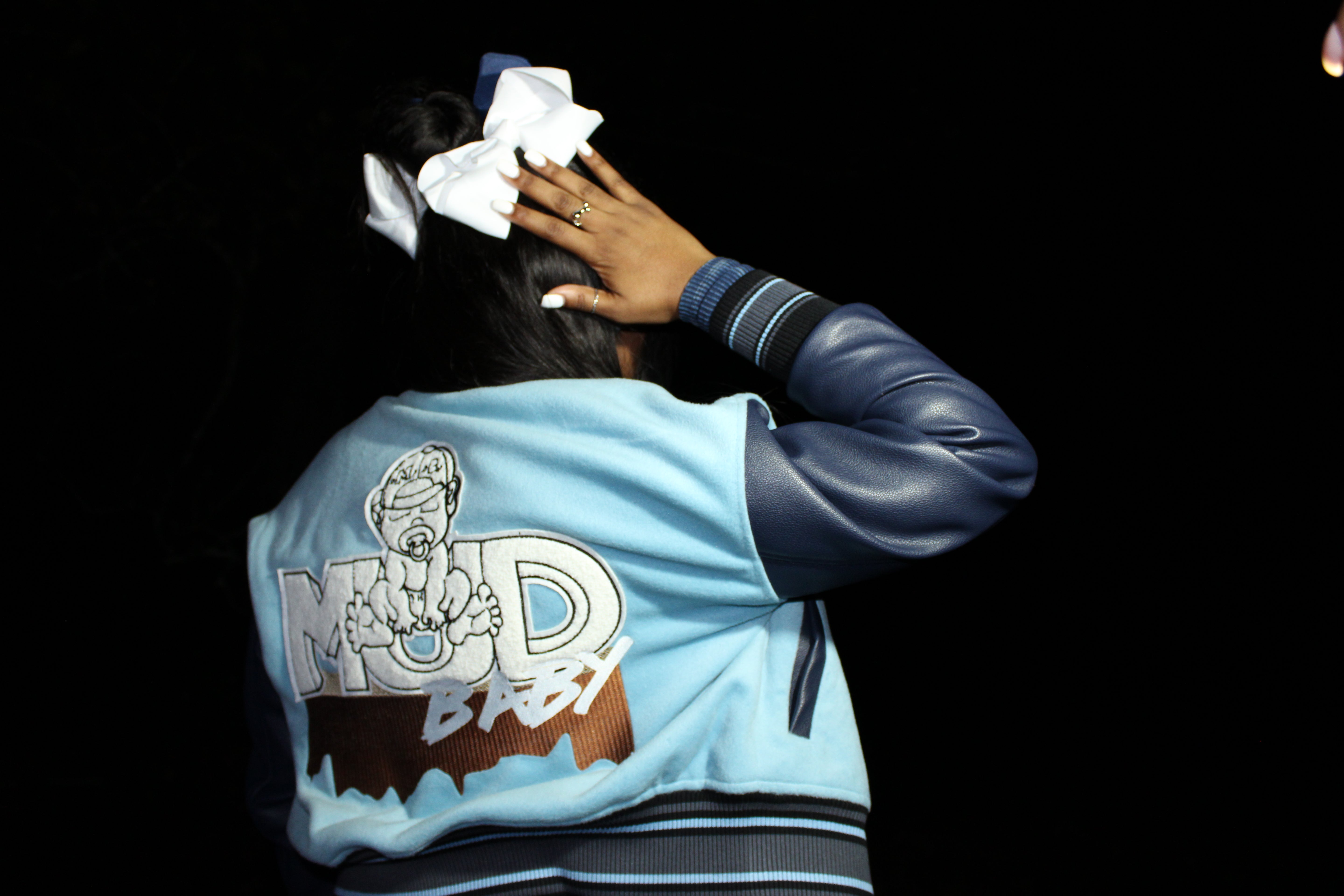 Mud Baby  Crop Top Varsity Jacket